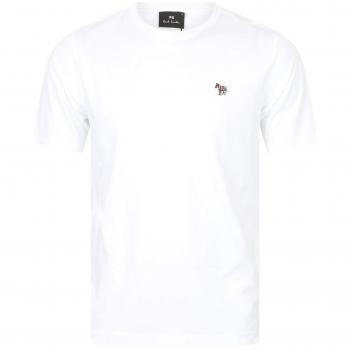 Zebra Pattern Cotton T-Shirt by Paul Smith – Size XL White