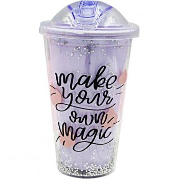 Double Straw Student Water Cup K888