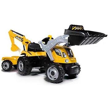 Trattore e Rimorchio Smoby Kids Builder Max Giallo e Nero