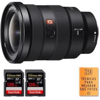 Pack Sony FE 16-35mm f/2.8 GM avec cartes SanDisk 128GB et astuces photo