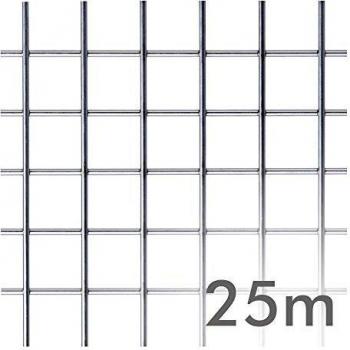 Malla electrosoldada 25 m galvanizada 16x16x0,9 mm