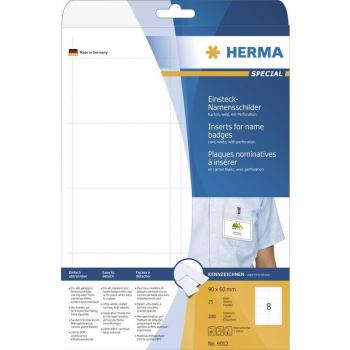 HERMA SPECIAL Einsteck-Namensschilder 90x60mm Weiß 200er-Pack