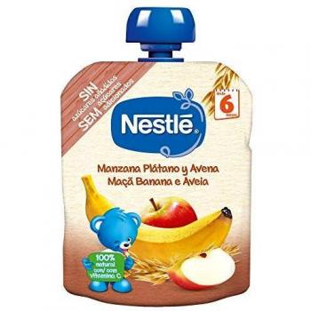 Bolsita Puré Plátano, Manzana Y Avena, 90g. Nestlé