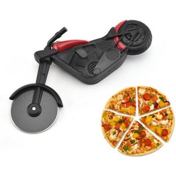 Stainless Steel Pizza Cutter in Motorcycle Design