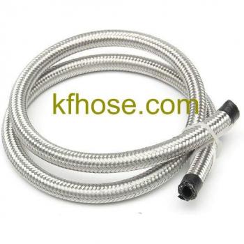 Stainless Steel AN4 Braided Oil Cooler Hose for Trucks and Motorcycles 1M