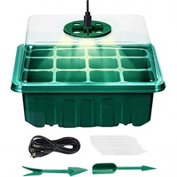 Nursery Seed Tray with Transparent Dome 12 Holes for Plants