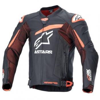 Veste en cuir de moto Alpinestars GP Plus R V4 Rideknit perforée Noir Rouge taille 48