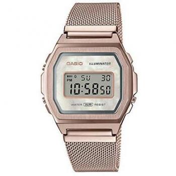 Casio Unisex Digitaluhr Edelstahlarmband A1000MCG-9EF