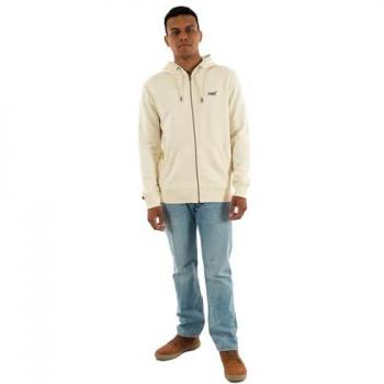 Superdry Herren Sweatshirt “Essential Logo” – Zip Hood, XL, creme‑farbene Innenfutter
