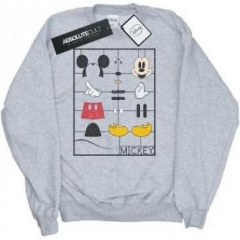 Sweatshirt Mujer Mickey Mouse Kit de Montaje Gris