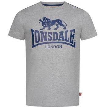 Maglia a Maniche Corte Lonsdale Henconner Marl Grey / Navy 2XL