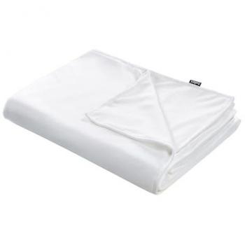 Copripiumino per Coperta Ponderata Moderna in Tessuto di Poliestere Bianco 100 x 150 cm