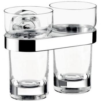 Portavasos Emco 072500100 – Doble Cristal y Cromado