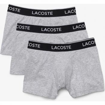 Lacoste Boxer Shorts 3er Pack Herren in Silber, Größe S