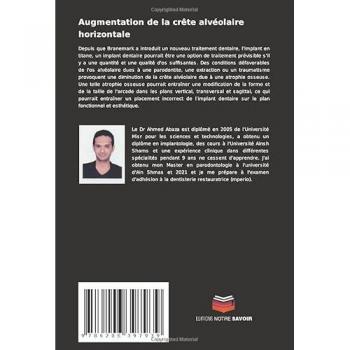 Abaza, Ahmed: Augmentation de la crête alvéolaire horizontale