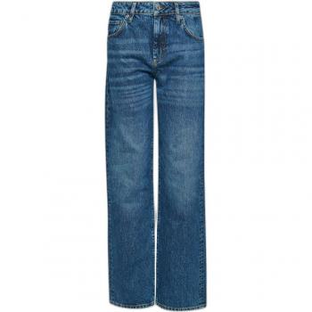 Superdry Sky Blue Organic Mid‑Rise Wide‑Leg Denim