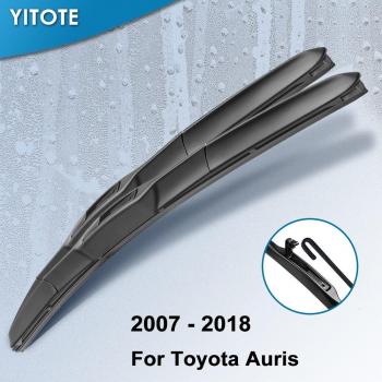 Limpiaparabrisas híbridos YITOTE para Toyota Auris con brazos de gancho 2007