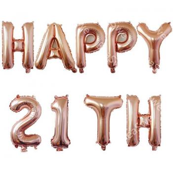 Set de Globos 21th, 25th, 30th, 40th, 50th