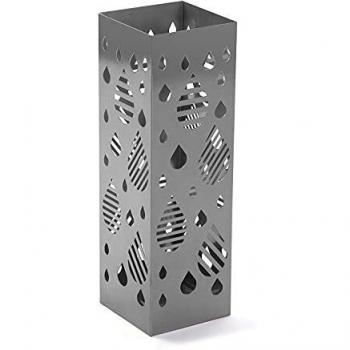Porte-parapluie gris 49 x 15,5 x 15,5 cm