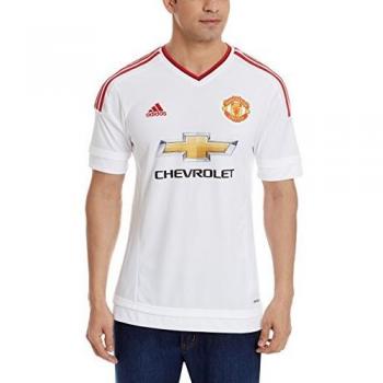 Performance‑Trikot: Adidas Manchester White – Weißes Heim-Abseits-Fußballtrikot 14 Jahre