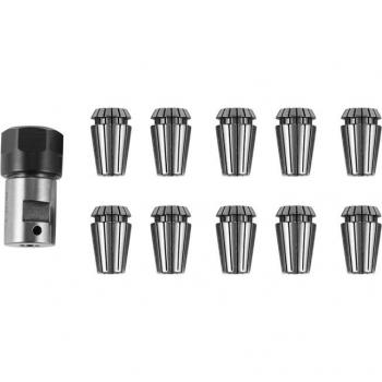 Pince à ressort ER16 avec arbre moteur, support de tige d'extension 8 mm, 10 unités