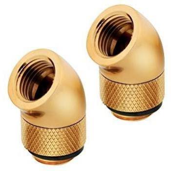 Corsair Hydro X Series 45 Grad G1/4 Fitting, Twin Pack