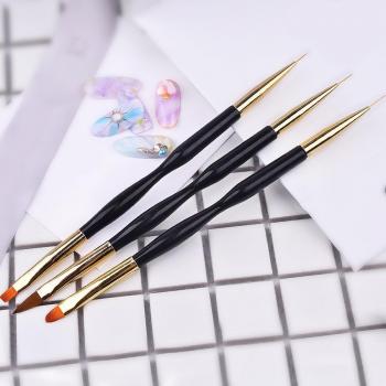 Pointe 3D Double – Stylo Peinture Gel UV pour Salon