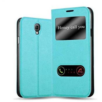 Cover Smartphone Turchese con Chiusura Magnetica per Galaxy Note 3 Neo