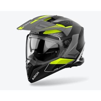 Casco Airoh Bandit Adventure Giallo Opaco Taglia L
