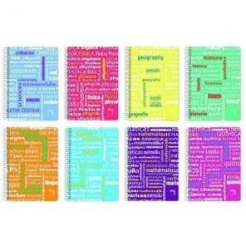 Pacsa A4 Anteckningsbok Gul Multicolor 4 Delar 80 Blad