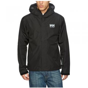 Helly Hansen Men's Classic Waterproof Seven J Rain Jacket, Black