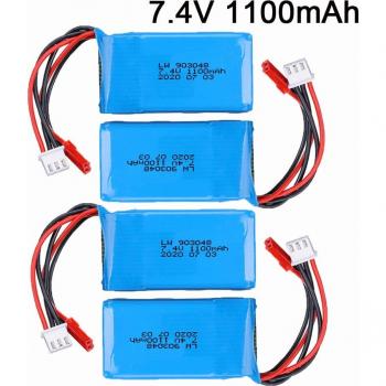 Batería Li-Po 7.4V 1100mAh 25C para WLtoys A979