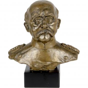 Otto von Bismarck: busto in marmo, pezzo unico per ufficio e hotel