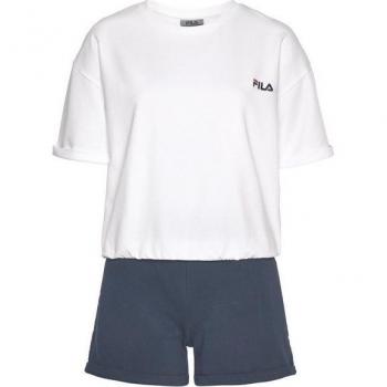 Fila Freizeitshorts (2-teilig) mit Brust-Logo und seitlichem Kontrastband