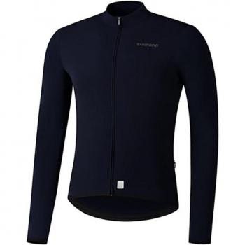 Maillot Térmico Shimano Vertex Manga Larga Negro Azulado
