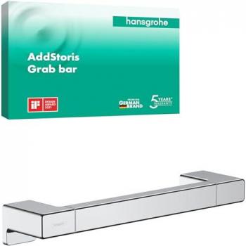 Hansgrohe Agarradero AddStoris 35 cm, Acabado Cromo