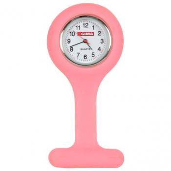 Orologio per infermiera rotondo rosa