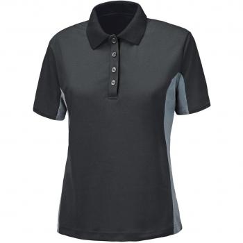 Cool Layer Damen Radtrikot – Atmungsaktiv, Schwarz-Grau, L