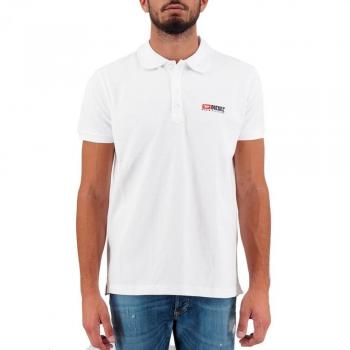 Diesel Polo Shirt T-Weet Mens White Cotton