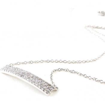Collar Déesse Plateado Brillante
