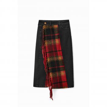 Gonna a Matita Denim Tartan