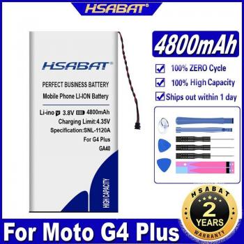 HSABAT 4800mAh GA40 Battery for Motorola Moto G4 XT1642