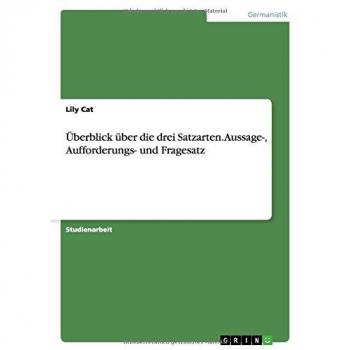 Überblick über die drei Satzarten. Aussage-, Aufforderungs