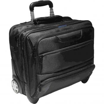 Mallette business 42 cm Dermata 2 roulettes compartiment Laptop noir