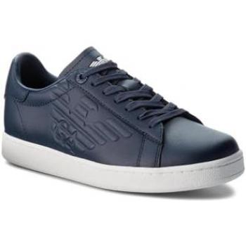 Emporio Armani EA7 Classic CC Sneakers, Blue, Male, Size: 10 UK