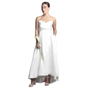Coast Ivory Lace-Band Wedding Dress – High-Low, Size 12