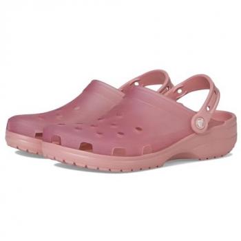 Pink Frosted Rosette Clogs – Classic Style – Unisex W9/M7