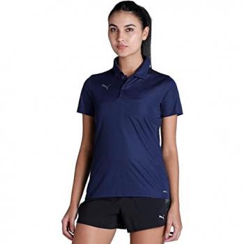 Puma Damen Polo TeamLiga Sideline Dunkelblau F06 L