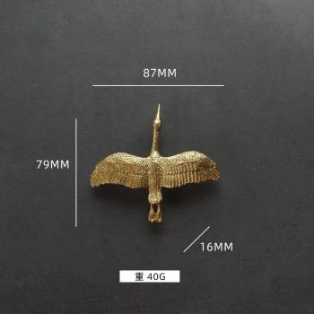 Brass Wild Goose Handle Nordic Gold Pure Copper Furniture Knobs