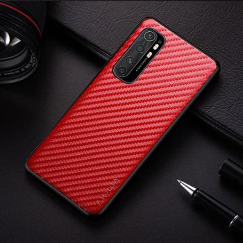 Carbon Fiber Texture Soft Back Phone Case for Xiaomi Mi Note 10 Lite